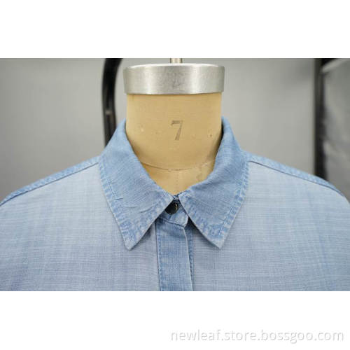 Langarmes Ladies Jeanshemd